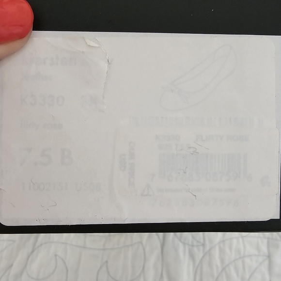 Kate Spade Kiersten Bow Leather Flats Light Pink Women's Size 7.5B - Picture 12 of 12